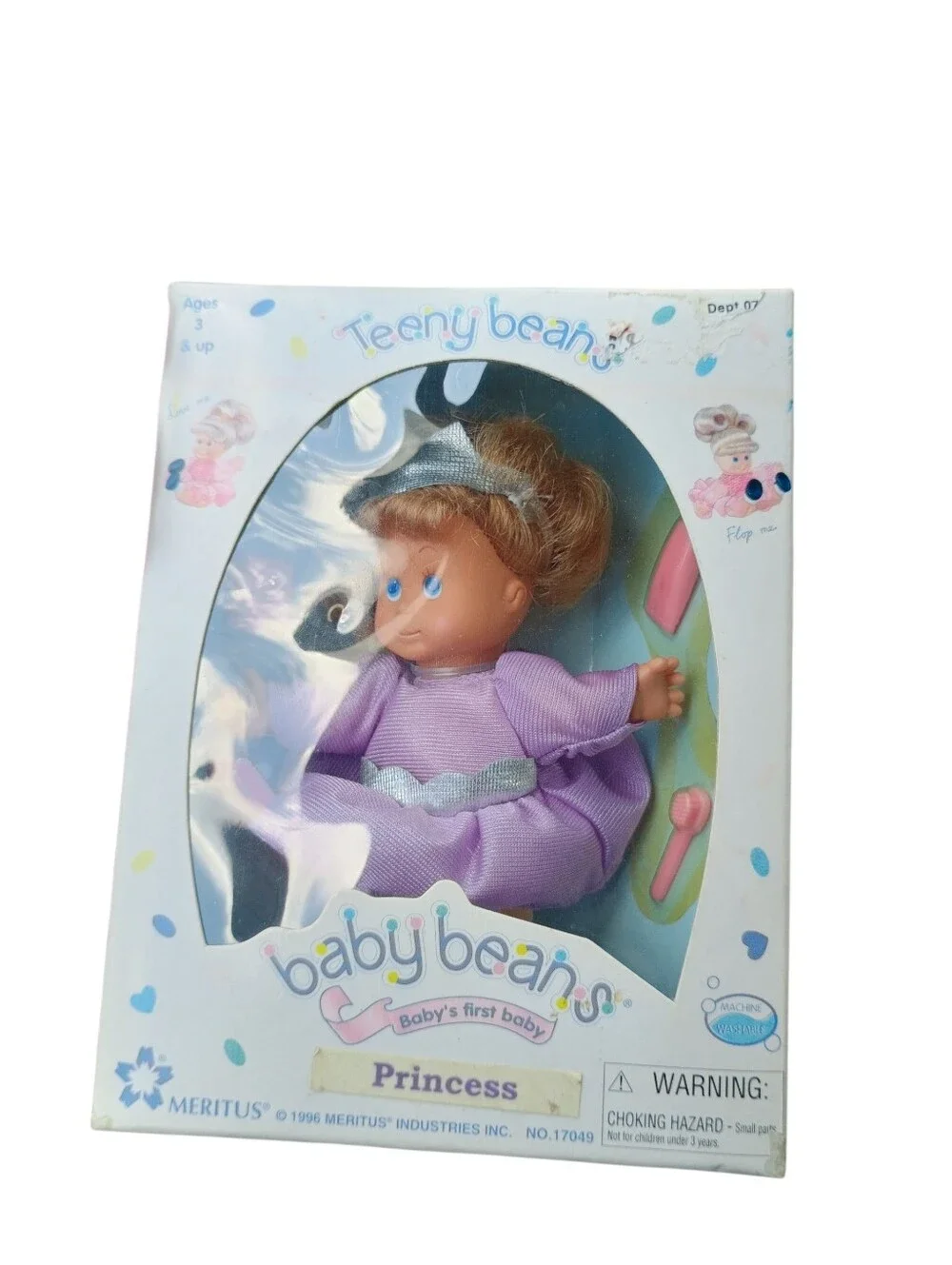 Vintage 1996 Baby Beans Princess Doll